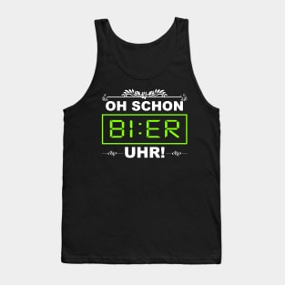 Oh Schon BIER Uhr Lustiges Alkohol Trink Saufen Sauf Party Tank Top